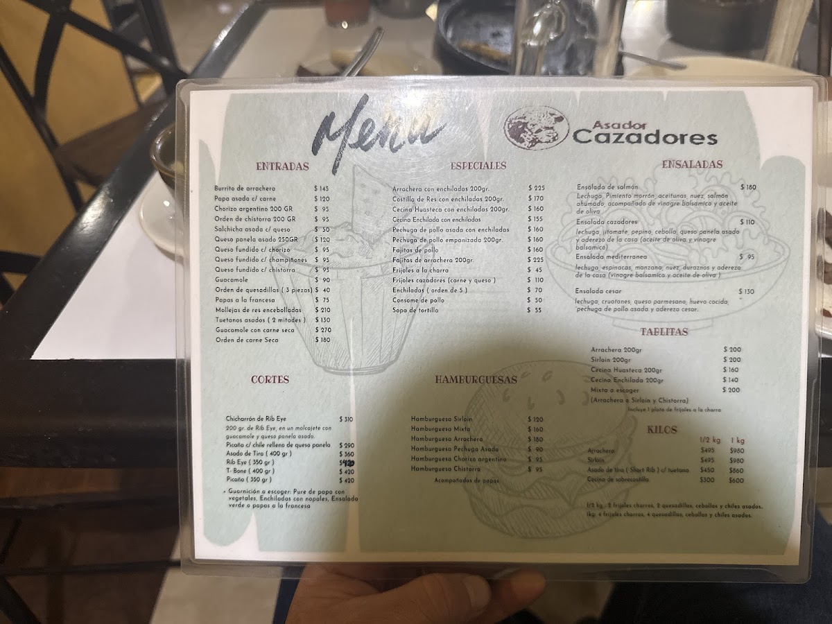 Restaurant Cazadores Menu - Image 1