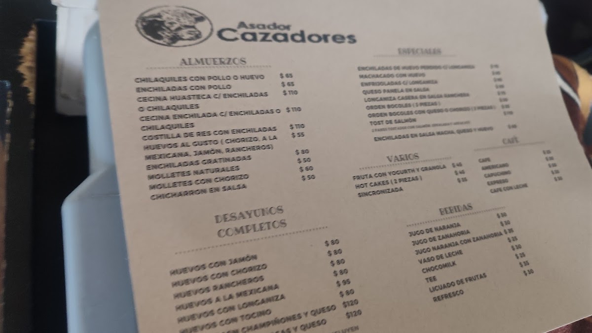 Restaurant Cazadores Menu - Image 3