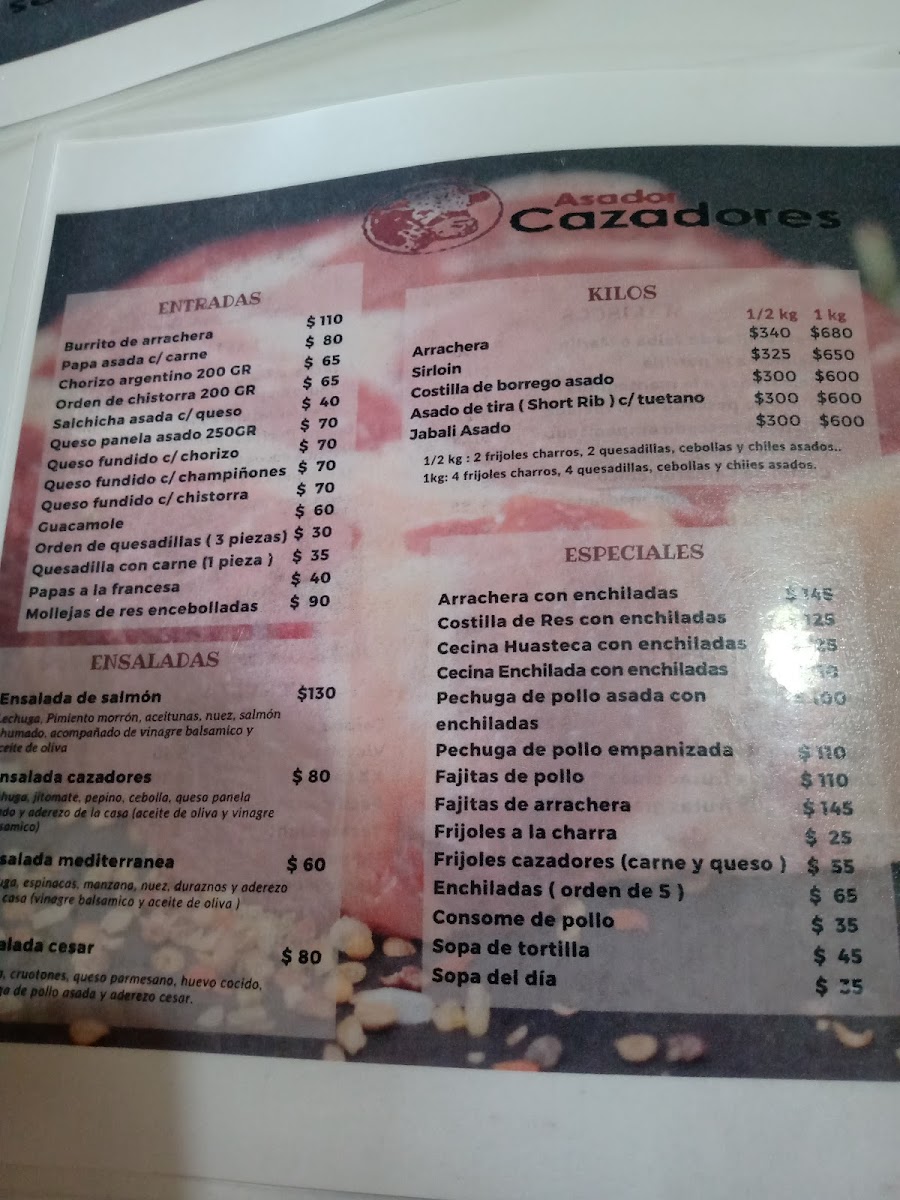 Restaurant Cazadores Menu - Image 4